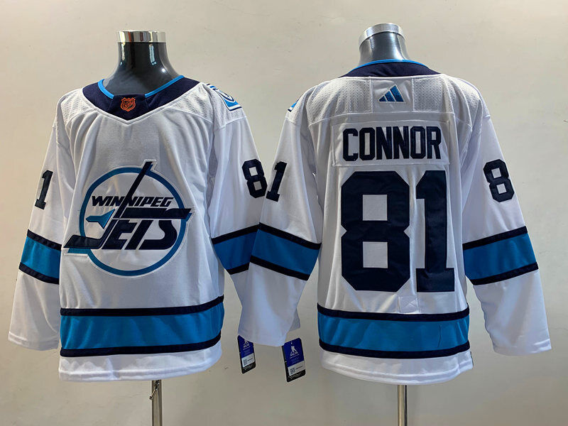 Winnipeg Jets #81 Kyle Connor Men's Reverse Retro 2.0 Player Jersey - White photo review