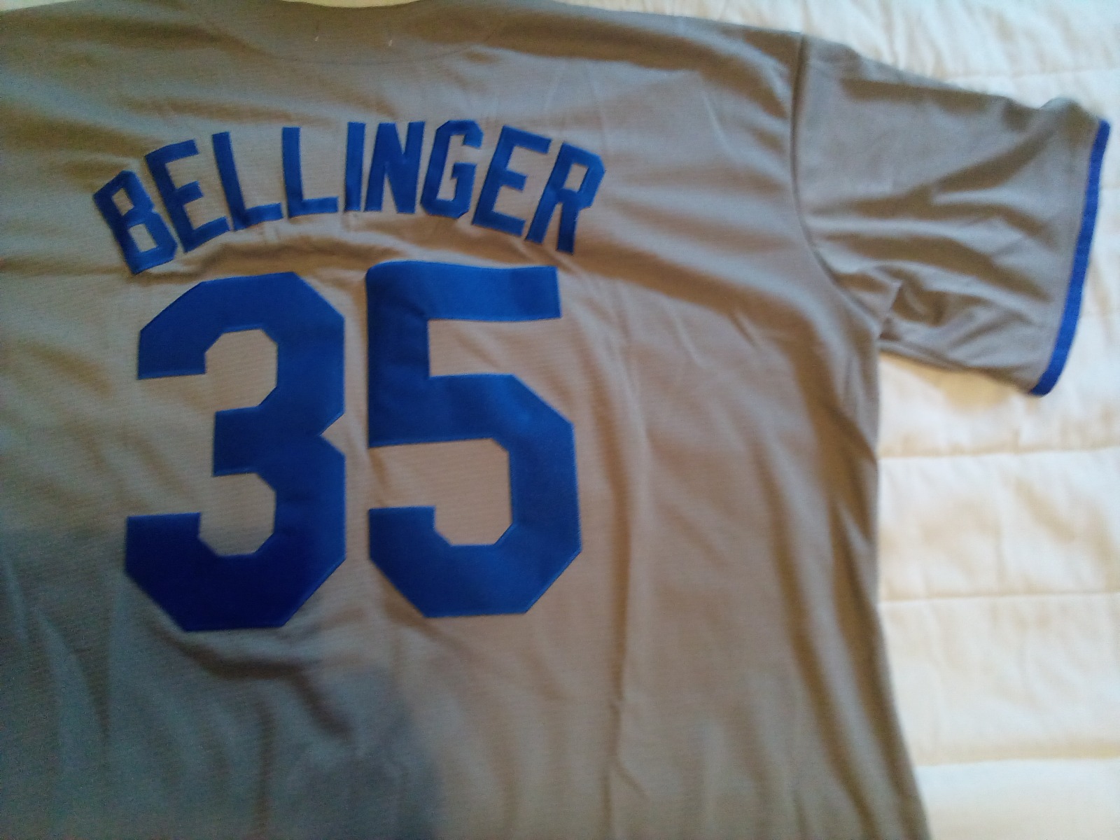 Los Angeles Dodgers #35 Cody Bellinger Gray Road Jersey photo review