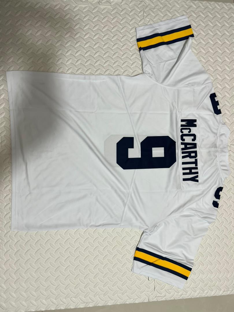 Michigan Wolverines J.J. McCarthy Jersey 2022-23 College  White #9 Game Men's Shirt photo review