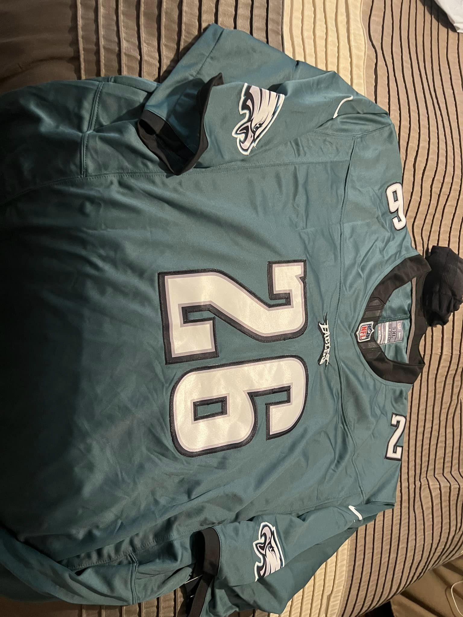 Philadelphia Eagles Vapor Limited Custom V2 Midnight Green Jersey - All Stitched photo review