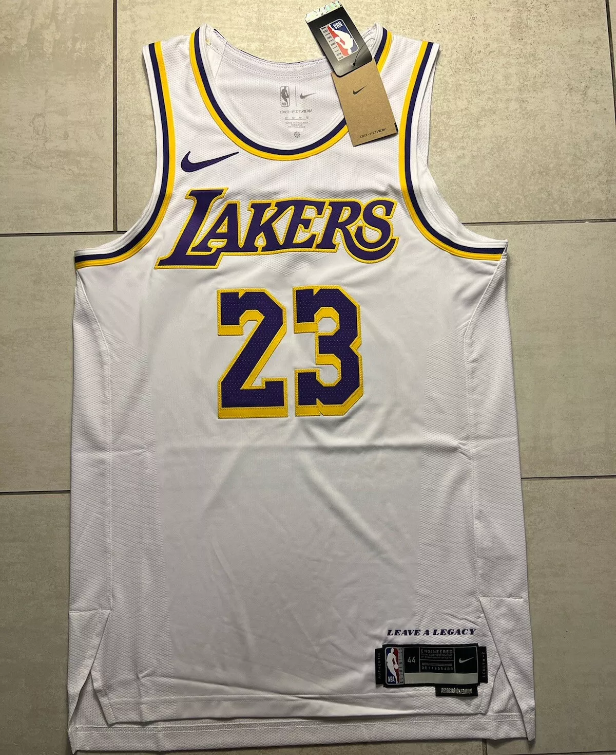 Los Angeles Lakers California Patch Custom Association Jersey - All Stitched photo review