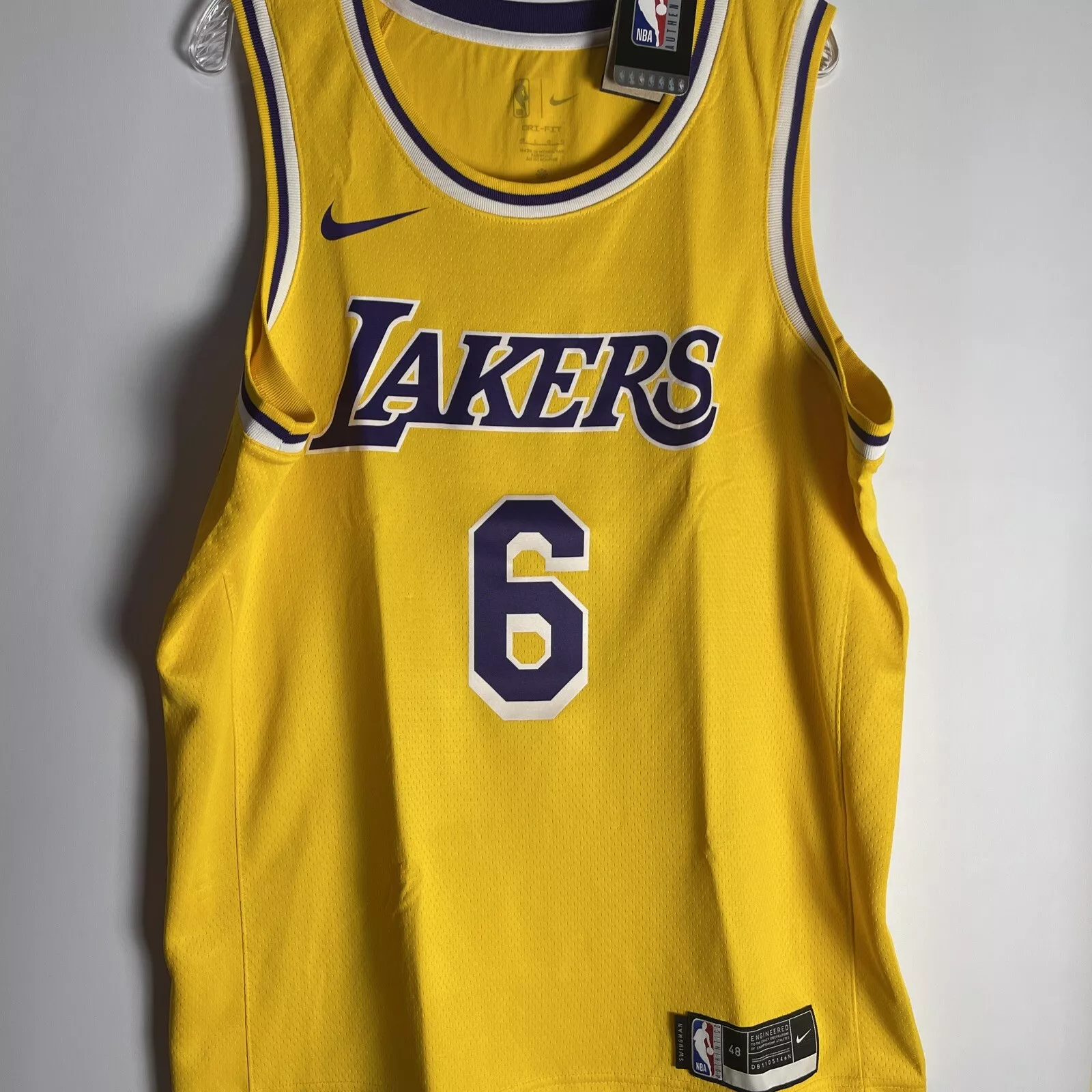 Los Angeles Lakers California Patch Custom Gold Jersey - All Stitched photo review