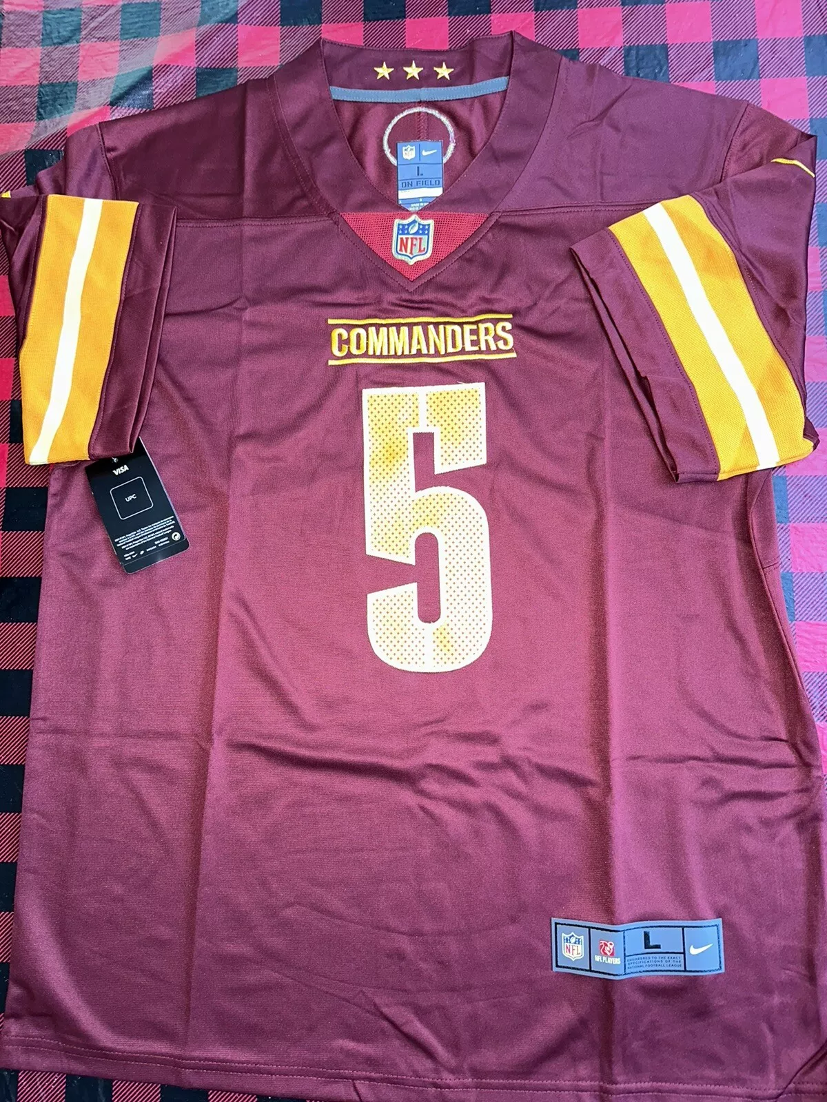 Washington Commanders #5 Tress Way Burgundy Team Color Youth Stitched NFL Vapor Untouchable Jersey Youth photo review